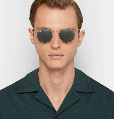 mens round sunglasses ray-ban|ray bans sunglasses round camouflage.